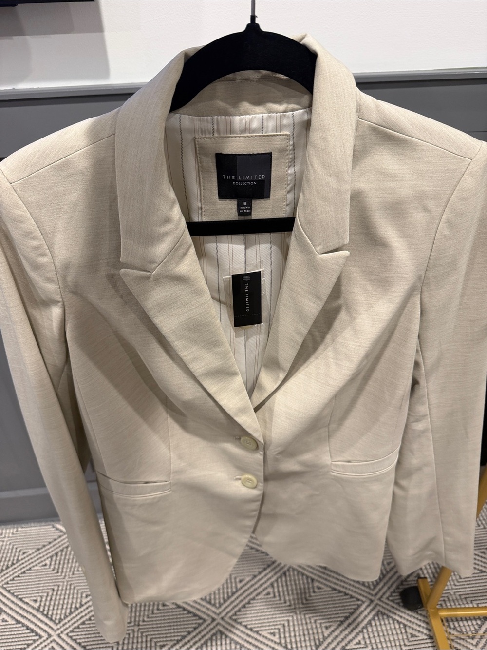 The Limited Beige Tailored Blazer Jacket
